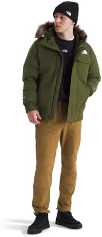 THE NORTH FACE Mens McMurdo Bomber Jacket   Waterproof  Waterfowl Down Insulation  Hooded Jacket