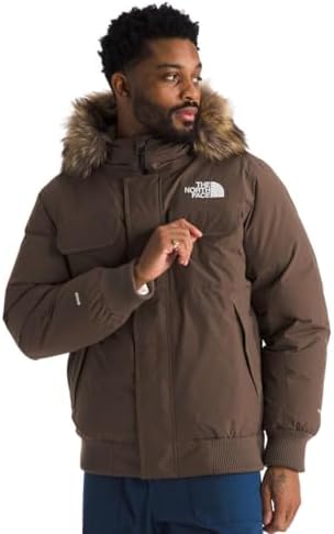 THE NORTH FACE Mens McMurdo Bomber Jacket   Waterproof  Waterfowl Down Insulation  Hooded Jacket