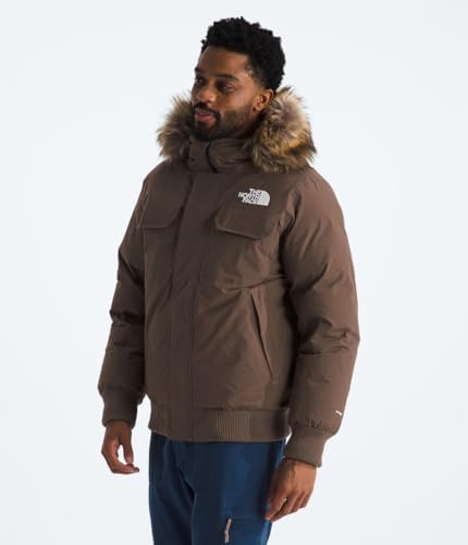 THE NORTH FACE Mens McMurdo Bomber Jacket   Waterproof  Waterfowl Down Insulation  Hooded Jacket
