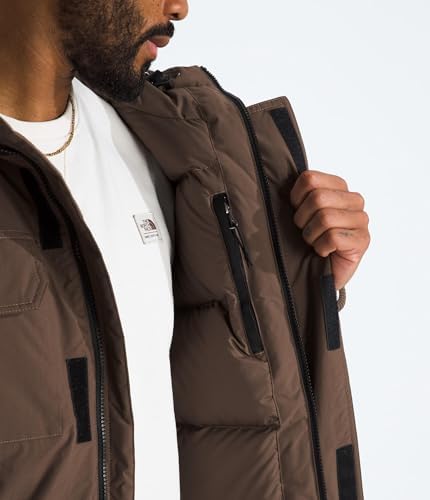 THE NORTH FACE Mens McMurdo Bomber Jacket   Waterproof  Waterfowl Down Insulation  Hooded Jacket