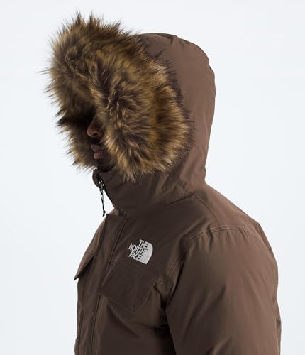THE NORTH FACE Mens McMurdo Bomber Jacket   Waterproof  Waterfowl Down Insulation  Hooded Jacket