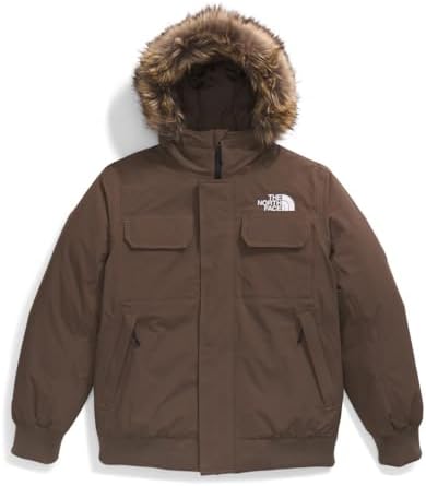 THE NORTH FACE Mens McMurdo Bomber Jacket   Waterproof  Waterfowl Down Insulation  Hooded Jacket