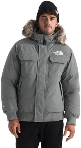 THE NORTH FACE Mens McMurdo Bomber Jacket   Waterproof  Waterfowl Down Insulation  Hooded Jacket