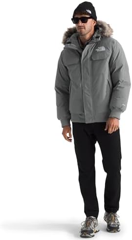 THE NORTH FACE Mens McMurdo Bomber Jacket   Waterproof  Waterfowl Down Insulation  Hooded Jacket