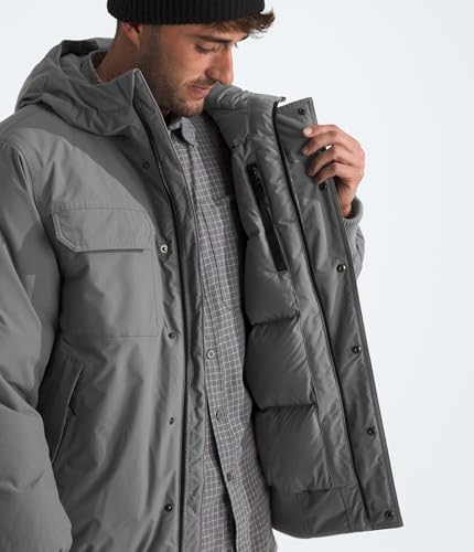 THE NORTH FACE Mens McMurdo Bomber Jacket   Waterproof  Waterfowl Down Insulation  Hooded Jacket