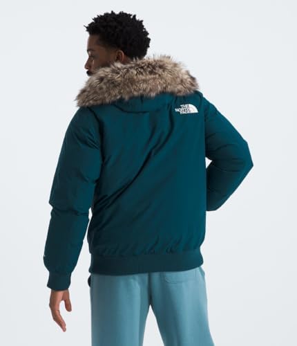 THE NORTH FACE Mens McMurdo Bomber Jacket   Waterproof  Waterfowl Down Insulation  Hooded Jacket