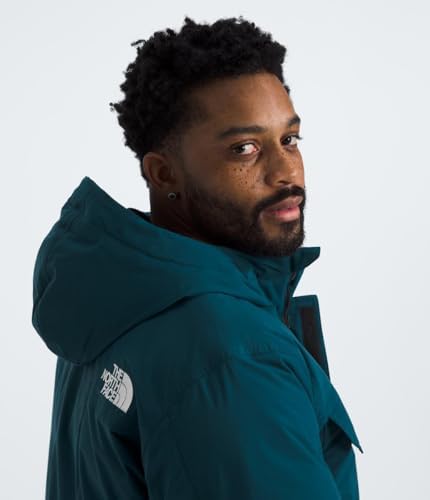 THE NORTH FACE Mens McMurdo Bomber Jacket   Waterproof  Waterfowl Down Insulation  Hooded Jacket