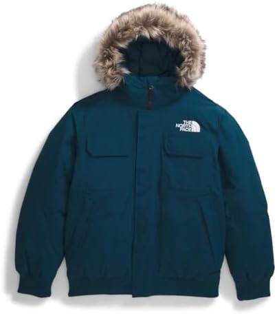 THE NORTH FACE Mens McMurdo Bomber Jacket   Waterproof  Waterfowl Down Insulation  Hooded Jacket