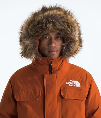 THE NORTH FACE Mens McMurdo Bomber Jacket   Waterproof  Waterfowl Down Insulation  Hooded Jacket