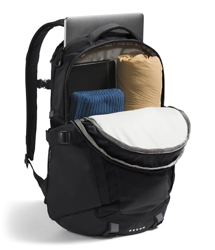 THE NORTH FACE Recon Everyday Laptop Backpack   Daypack with Water Repellent Finish  16 Laptop Sleeve  2 Water Bottle Pockets  TNF Black/TNF Black NPF  One Size