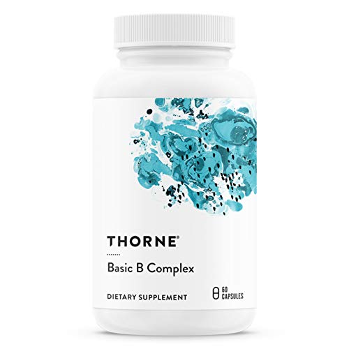 THORNE   Basic B Complex   Tissue Ready Vitamin B Complex Supplement with Choline   Supports Cellular Energy Production  Brain Health  Red Blood Cell Formation    Gluten Free  Dairy Free   60 Capsules