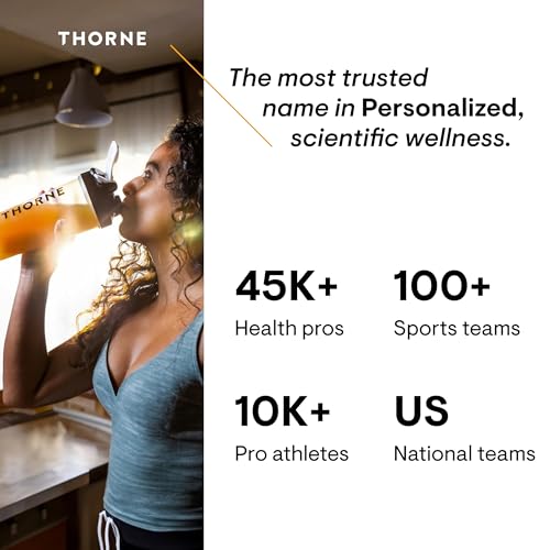 THORNE   Basic B Complex   Tissue Ready Vitamin B Complex Supplement with Choline   Supports Cellular Energy Production  Brain Health  Red Blood Cell Formation    Gluten Free  Dairy Free   60 Capsules