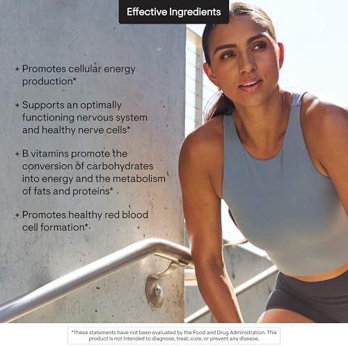 THORNE   Basic B Complex   Tissue Ready Vitamin B Complex Supplement with Choline   Supports Cellular Energy Production  Brain Health & Red Blood Cell Formation    Gluten Free   60 Servings