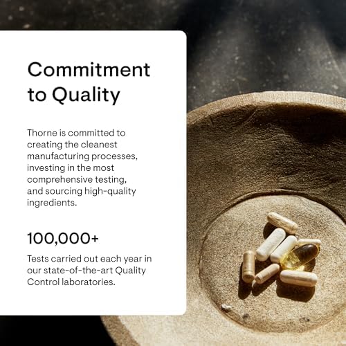 THORNE   Basic Nutrients 2/Day   Comprehensive Daily Multivitamin with Optimal Bioavailability   Vitamin and Mineral Formula   Gluten  Dairy & Soy Free   120 Capsules   60 Servings