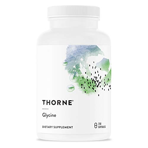 Thorne Glycine - Soporte de aminoácidos para relajación, desintoxicación y función muscular, 250 cápsulas