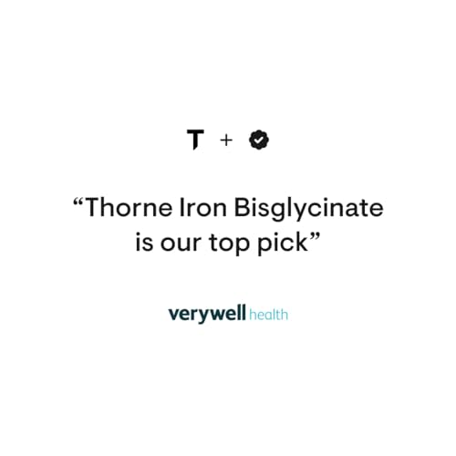 THORNE   Iron Bisglycinate   25 mg Iron Supplement for Enhanced Absorption Without Gastrointestinal Side Effects    NSF Certified for Sport   Gluten Free   60 Capsules