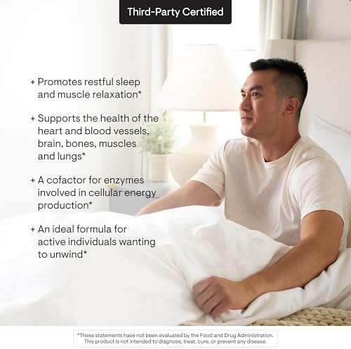 THORNE   Magnesium Glycinate   Supports Restful Sleep  Muscle Relaxation  Heart Health & Metabolism    Chelated Magnesium Capsules   Third Party Certified   Gluten  Dairy & Soy Free   90 Servings