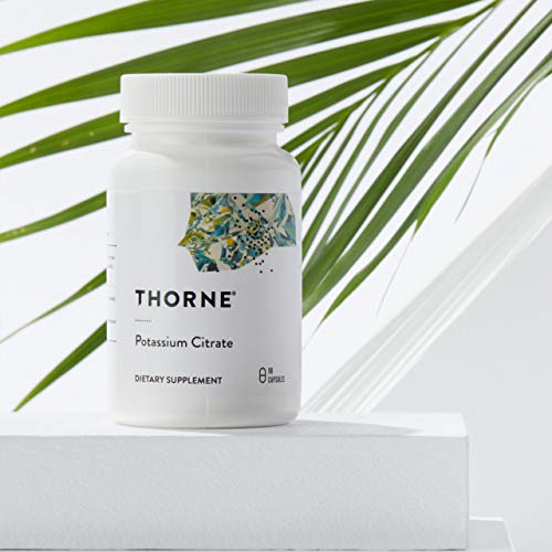 THORNE Potassium Citrate Highly Absorbable Potassium Supplement for Kidney Heart and Skeletal Support 90 Capsules