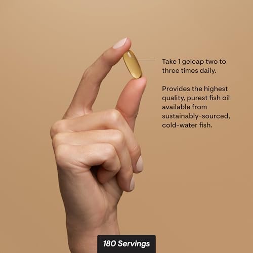 THORNE   Super EPA   Omega 3 Fatty Acids EPA 425mg & DHA 270mg Supplement   Support Brain  Cardiovascular  Joints & Skin    Gluten  Dairy & Soy Free   180 Gelcaps