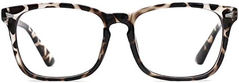 TIJN Gaming Glasses Blue Light Blocking Glasses for Women Men Nerd Eyeglasses Screen Fatigue Anti UV Glare  Black