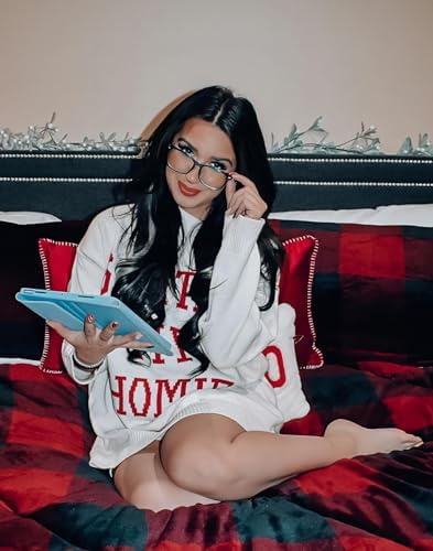 TIJN Gaming Glasses Blue Light Blocking Glasses for Women Men Nerd Eyeglasses Screen Fatigue Anti UV Glare  Black