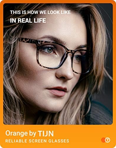 TIJN Gaming Glasses Blue Light Blocking Glasses for Women Men Nerd Eyeglasses Screen Fatigue Anti UV Glare  Black