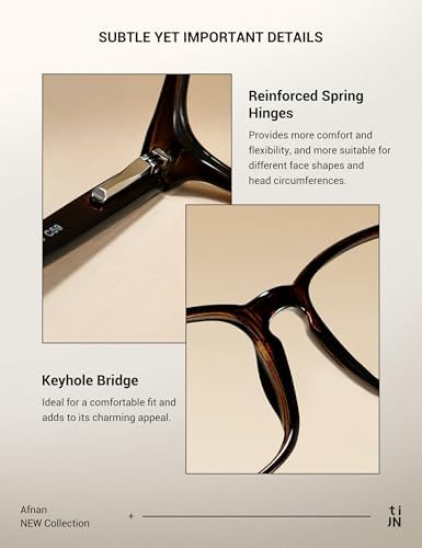 TIJN Gaming Glasses Blue Light Blocking Glasses for Women Men Nerd Eyeglasses Screen Fatigue Anti UV Glare  Black