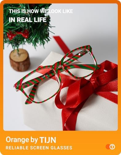 TIJN Gaming Glasses Blue Light Blocking Glasses for Women Men Nerd Eyeglasses Screen Fatigue Anti UV Glare  Black