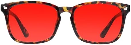 TIJN Gaming Glasses Blue Light Blocking Glasses for Women Men Nerd Eyeglasses Screen Fatigue Anti UV Glare  Black