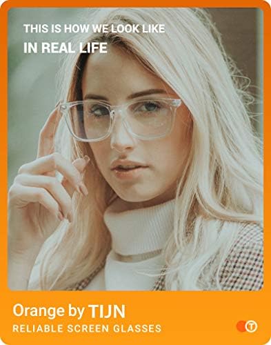 TIJN Gaming Glasses Blue Light Blocking Glasses for Women Men Nerd Eyeglasses Screen Fatigue Anti UV Glare  Black