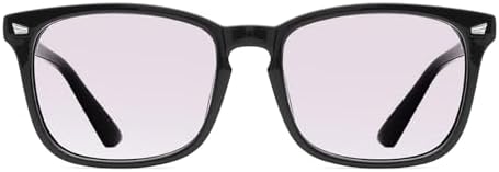 TIJN Gaming Glasses Blue Light Blocking Glasses for Women Men Nerd Eyeglasses Screen Fatigue Anti UV Glare  Black