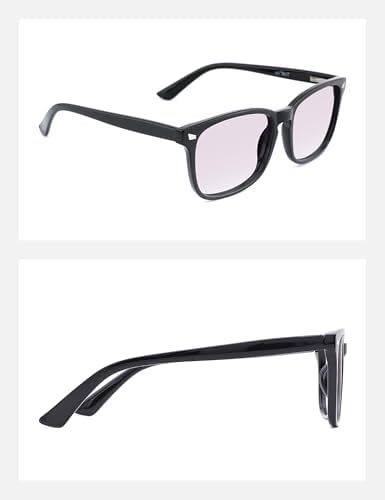 TIJN Gaming Glasses Blue Light Blocking Glasses for Women Men Nerd Eyeglasses Screen Fatigue Anti UV Glare  Black