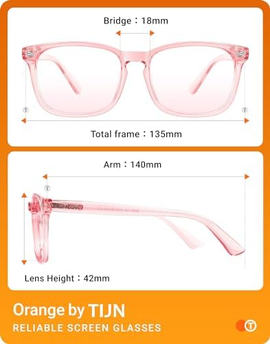 TIJN Gaming Glasses Blue Light Blocking Glasses for Women Men Nerd Eyeglasses Screen Fatigue Anti UV Glare  Black