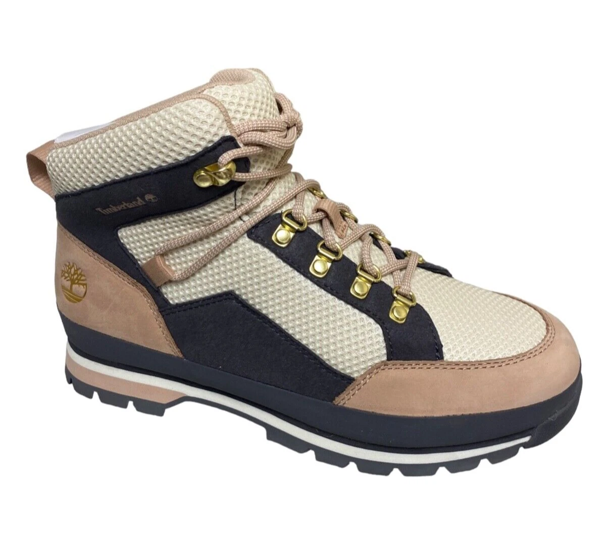 TIMBERLAND WOMEN S EURO HIKER MID HIKER PINK BLUE NUBUCK/ SIZE 8M/ NEW