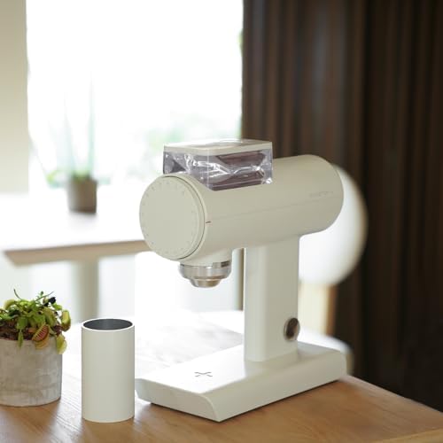 TIMEMORE Sculptor 078S Flat Burr Coffee Bean Grinder  Electric Espresso Grinder with Stepless Coarseness Adjustment  Suitable for Espresso  Pour over  French Press  Cold Brew   White
