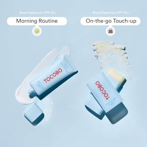 TOCOBO Korean Suncare Dual UV Set  Cotton Airy Sunstick Bio Watery Suncream Pack   Sunstick & Sunscreen  1 35 Fl Oz  Pack of 1   Dual UV  sunstick & sunscreen