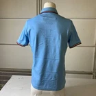 TOMMY HILFIGER Signature Tipped Cotton Polo Shirt Men s Size S Blue