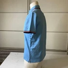 TOMMY HILFIGER Signature Tipped Cotton Polo Shirt Men s Size S Blue