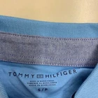 TOMMY HILFIGER Signature Tipped Cotton Polo Shirt Men s Size S Blue