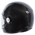 TORC T1 Retro Motorcycle Helmet Carbon Fiber Gloss Black Size XL