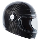 TORC T1 Retro Motorcycle Helmet Carbon Fiber Gloss Black Size XL