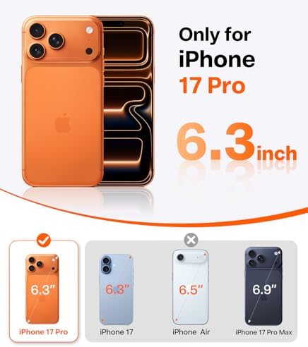 TORRAS Ostand Q3 Air for iPhone 17 Pro Max Case with 360 Magnetic Stand  Fit for MagSafe  Mil Grade Drop Tested  Camera Control Button  Shockproof Phone Case for iPhone 17 Pro Max 6 9  Shadow Black