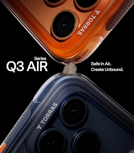 TORRAS Ostand Q3 Air for iPhone 17 Pro Max Case with 360 Magnetic Stand  Fit for MagSafe  Mil Grade Drop Tested  Camera Control Button  Shockproof Phone Case for iPhone 17 Pro Max 6 9  Shadow Black