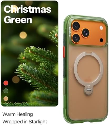 TORRAS Ostand Q3 Air for iPhone 17 Pro Max Case with 360 Magnetic Stand  Fit for MagSafe  Mil Grade Drop Tested  Camera Control Button  Shockproof Phone Case for iPhone 17 Pro Max 6 9  Shadow Black