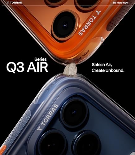 TORRAS Ostand Q3 Air for iPhone 17 Pro Max Case with 360 Magnetic Stand  Fit for MagSafe  Mil Grade Drop Tested  Camera Control Button  Shockproof Phone Case for iPhone 17 Pro Max 6 9  Shadow Black