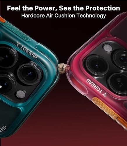 TORRAS Ostand Q3 Air for iPhone 17 Pro Max Case with 360 Magnetic Stand  Fit for MagSafe  Mil Grade Drop Tested  Camera Control Button  Shockproof Phone Case for iPhone 17 Pro Max 6 9  Shadow Black