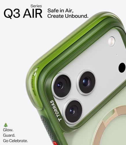 TORRAS Ostand Q3 Air for iPhone 17 Pro Max Case with 360 Magnetic Stand  Fit for MagSafe  Mil Grade Drop Tested  Camera Control Button  Shockproof Phone Case for iPhone 17 Pro Max 6 9  Shadow Black