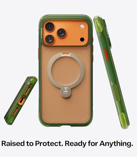 TORRAS Ostand Q3 Air for iPhone 17 Pro Max Case with 360 Magnetic Stand  Fit for MagSafe  Mil Grade Drop Tested  Camera Control Button  Shockproof Phone Case for iPhone 17 Pro Max 6 9  Shadow Black