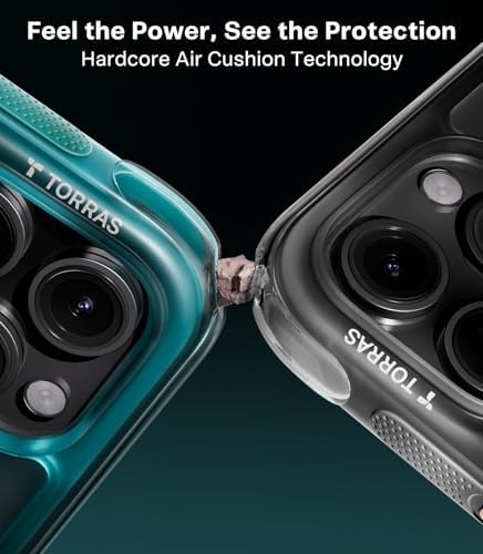 TORRAS Ostand Q3 Air for iPhone 17 Pro Max Case with 360 Magnetic Stand  Fit for MagSafe  Mil Grade Drop Tested  Camera Control Button  Shockproof Phone Case for iPhone 17 Pro Max 6 9  Shadow Black