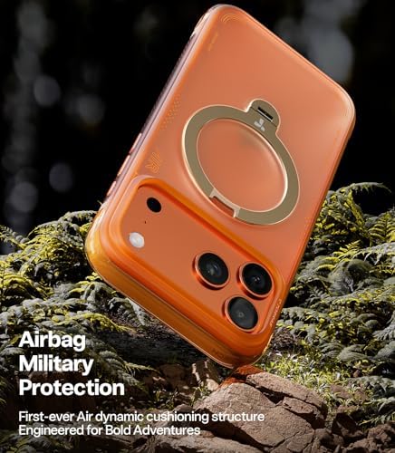 TORRAS Ostand Q3 Air for iPhone 17 Pro Max Case with 360 Magnetic Stand  Fit for MagSafe  Mil Grade Drop Tested  Camera Control Button  Shockproof Phone Case for iPhone 17 Pro Max 6 9  Shadow Black